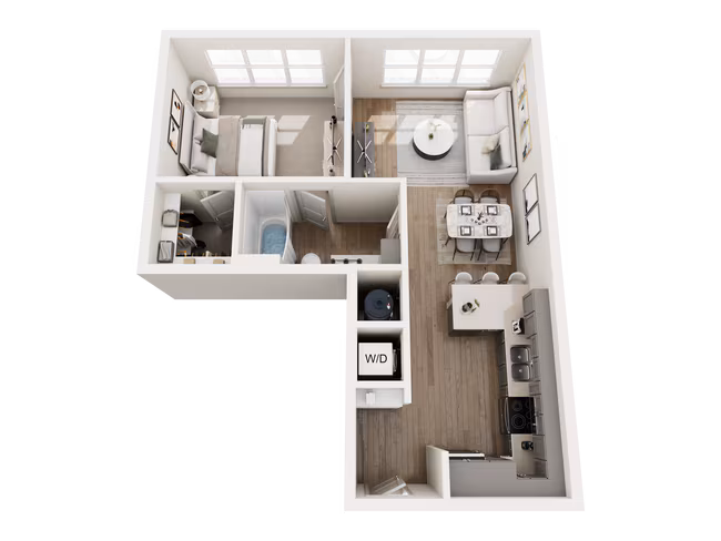 1 Bed • 1 Bath 7103 floor plan